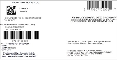 Label (Nortriptyline HCl 10mg)